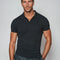 Buttonless Polo – Navy Blue