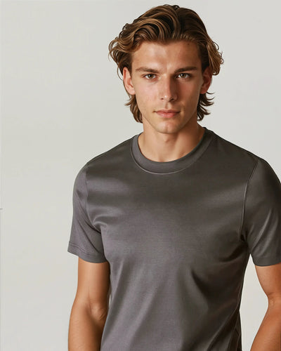 Cotton T-shirt – Brown