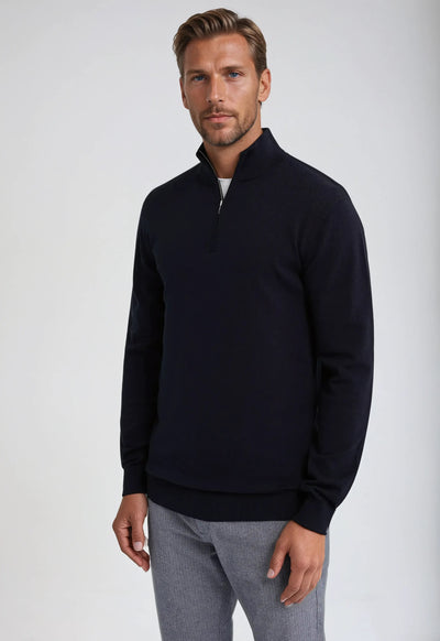 Half Zip Sweater – Navy