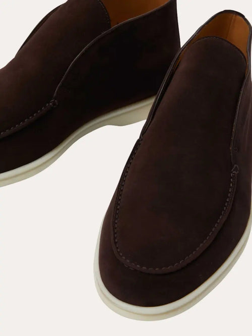 Suede City Loafers – Dark Brown