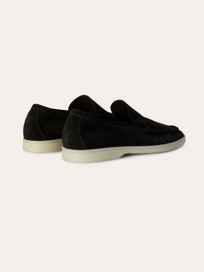 Suede Loafers – Black