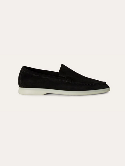 Suede Loafers – Black