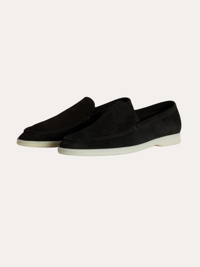 Suede Loafers – Black