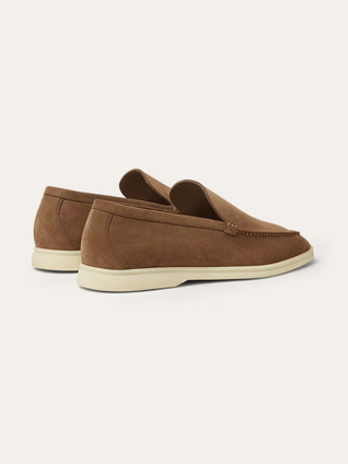 Suede Loafers – Brown