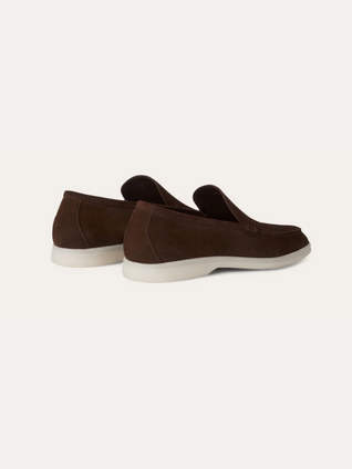 Suede Loafers – Dark Brown