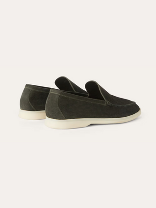 Suede Loafers – Dark Green
