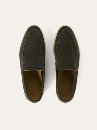 Suede Loafers – Dark Green