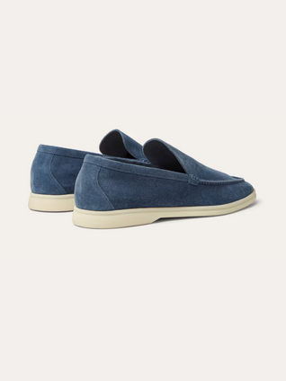 Suede Loafers – Deep Blue